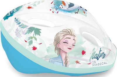 Helmetë biçiklete për kalamaj Disney Frozen 2, madhësia M 52-56cm, e bardhë me ngjyra