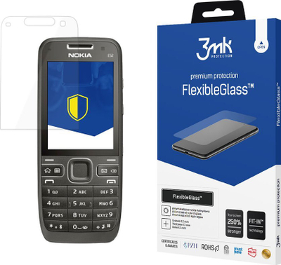 Xham mbrojtës 3MK FlexibleGlass për Nokia E52, hibrid, i tejdukshëm