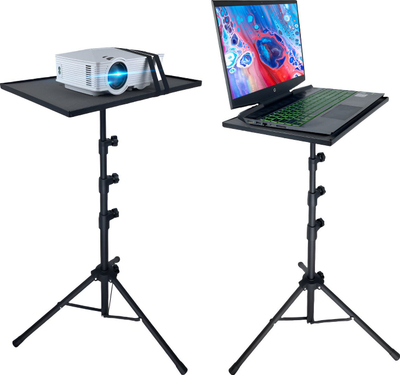 Shtyllë projektori Mozos PL2, lartësi 55–150 cm, mban deri 8 kg, e zezë