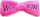 Shirit flokësh Double Dare WOW Pink, pambuk, me fjongo, rozë