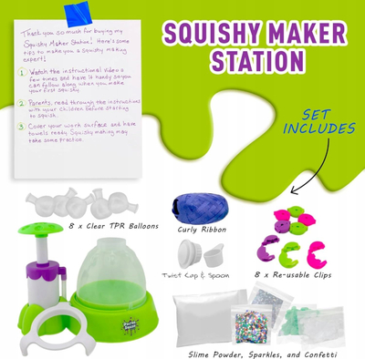 Set lodër Doctor Squish Slime Maker, aksesorë dekorimi, për kalamaj 8+ vjeç
