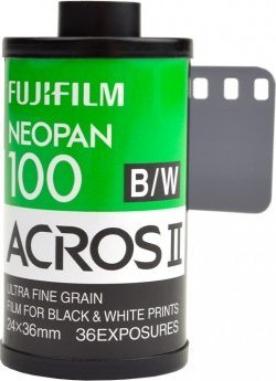 Film fotografik FUJIFILM Neopan 100 ACROS II, 35mm, 36 poza, bardh e zi