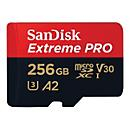 Kartë memorje SanDisk Extreme Pro, 256GB, MicroSDXC UHS I, e zezë