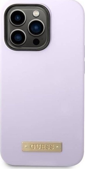 Kapak telefoni Guess GUHMP14LSBPLU, për iPhone 14 Pro 6.1", MagSafe, vjollcë