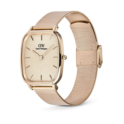 Orë dore Daniel Wellington Marlon Wire Linen Rose Gold DW00100815, e artë