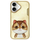 Kapak telefoni Nimmy Big Eyed Pet 2.0 Cat për iPhone 16 6.1", hardcase TPU PC, khaki