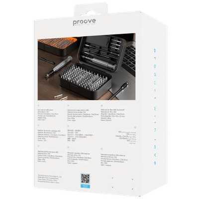 Set veglash Proove Fixer, 150 në 1, CRV, i zi