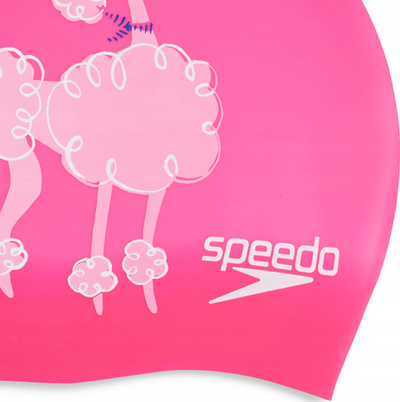 Kapuç noti për kalamoj Speedo Junior Printed Silicone, silikon, me dizajn, rozë