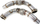 Downpipe TurboWorks për BMW F10 M5 F12 F13 M6, çelik inox, V-BAND