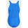 Детски костим за капење adidas Kids Solid Small Logo, материјал отпорен на хлор, сина