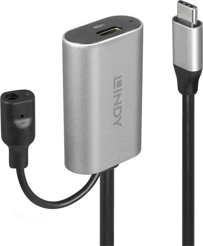 Kabllo Lindy, 2 X USB-C, 5m, e argjendtë