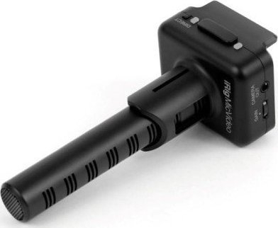 Mikrofon shotgun IK Multimedia iRig Mic Video, kondensator, për iPhone, iPad edhe kamera DSLR, i zi