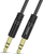 Кабел AUX Dudao Long Stretchable, 3.5mm, до 170cm, црн