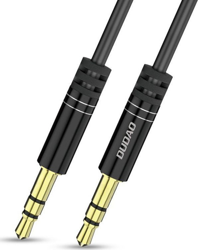 Кабел AUX Dudao Long Stretchable, 3.5mm, до 170cm, црн