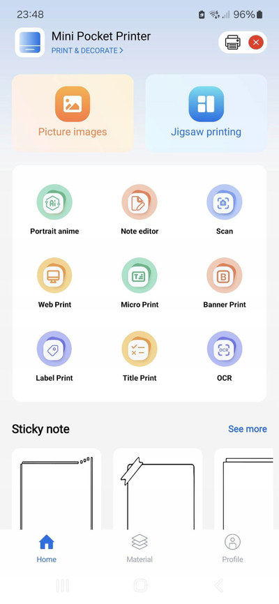 Printer termik portativ LOVE INSTANT S1, Bluetooth, 53mm 203DPI, i bardhë