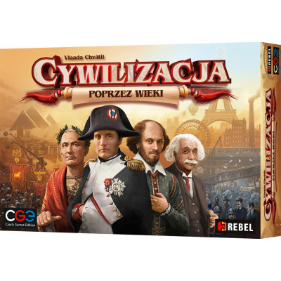 Lojë tavoline Rebel Cywilizacja Through the Ages, strategjike, për 2 deri në 4 lojtarë