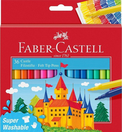 Fllamastera me ngjyra Faber-Castell, 36 ngjyra