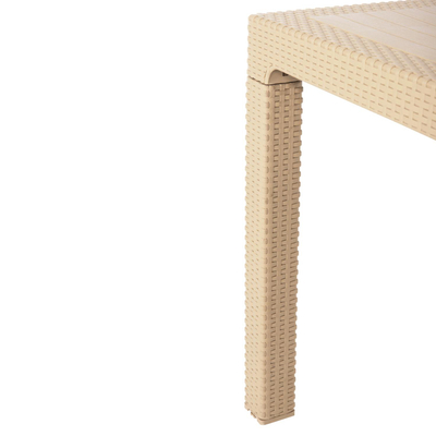 Tavolinë drejtkëndëshe polipropileni Todor 140x80x75Hcm (HM6147.04)