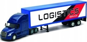 Lodër kamion Welly Freightliner Cascadia, model 1:64, metal dhe plastikë, blu