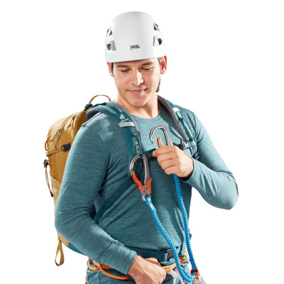 Çantë shpine Deuter Trail 25, 25L, me sistem Aircontact, ngjyra Almond Deepsea