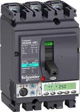 Ndërprerës fuqie Schneider NSX100HB1 Mic5.2E, 3P, 100A, i zi