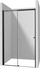 Dera dushi Deante Kerria Plus, 120 cm, xham transparent, nero