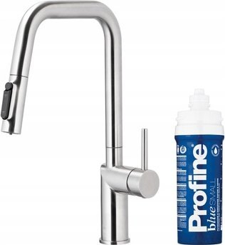 Rubinet kuzhine KFA Duero Pure Style, me filtër uji Profine Blue Small, inox