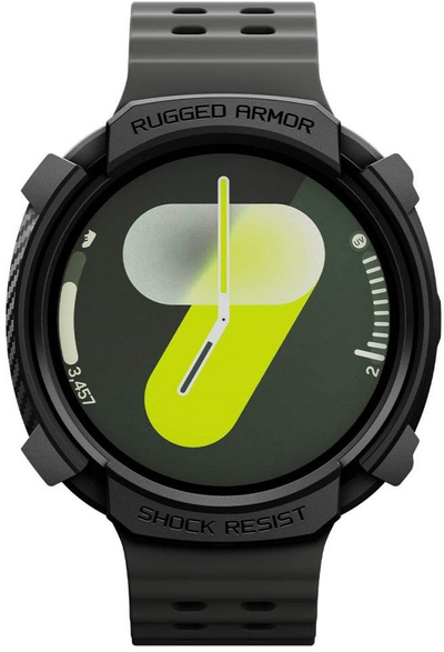 Mbështjellës për smartwatch Spigen Rugged Armor për Samsung Galaxy Watch 8 40mm, TPU, i zi matte