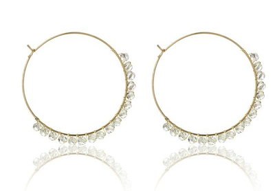 Vathë për femra Marc Malone Naomi White Earrings MCE23029G, të artë
