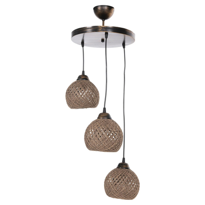 Llambë tavani metal+litar Ø32×80 cm (HM7359.01)
