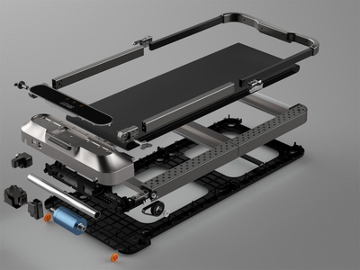 Tapis palosëse WalkingPad R2, 2 në 1, modalitet manual dhe automatik, ekran LED, gri