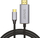Kabllo USB Savio USB C në HDMI, 1m, 4K, i zi argjendtë
