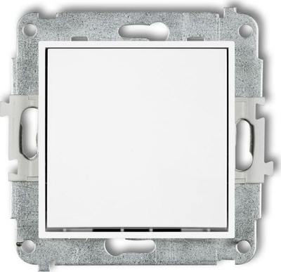 Buton njëpolësh Karlik MINI MWP-4.1, 10A 250V, i bardhë