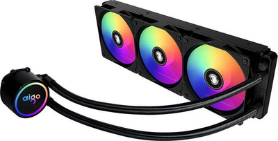 Ftohës uji për procesor Darkflash AC SE 360, radiator 360 mm, 3x ventilator 120 mm, i zi