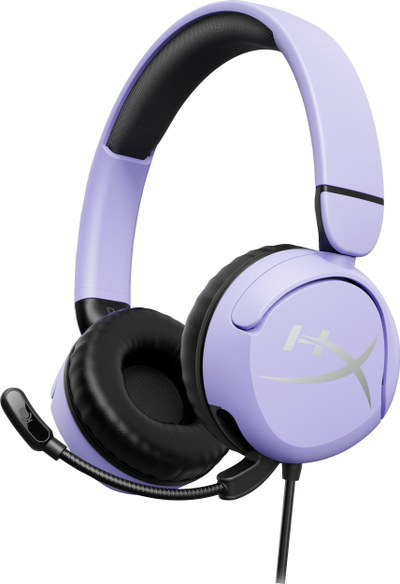 Слушалки за гејминг HyperX Cloud Mini, над уво, микрофон flip to mute, виолетова