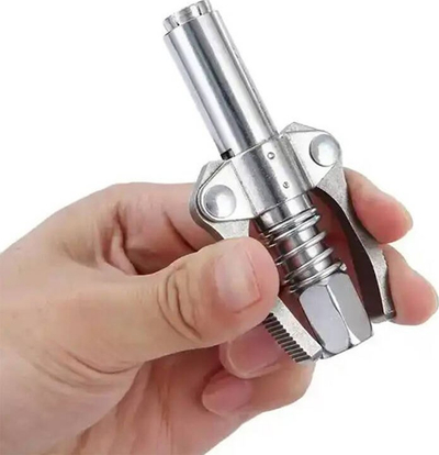 Kbashë lidhëse për pompë yndyre, self locking, lidhje 1/8" NPT, çelik inox i galvanizuar