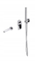 Set i fshehur dushi dhe vaske Cersanit Inverto, 1 funksion, krom