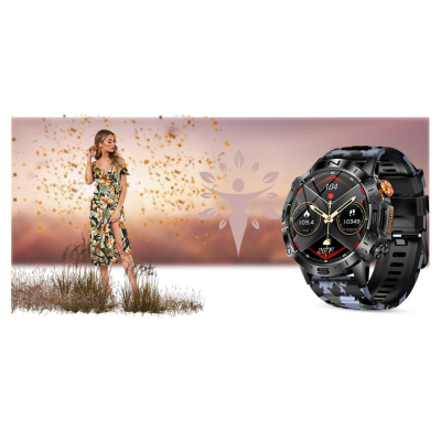 Smartwatch Gravity GT20-5, ekran 1.43" AMOLED, Bluetooth 5.0, i zi