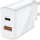 Полнач за мрежа Savio LA-05, 1x USB-A 1x USB-C, 3A PD 3.0, бел