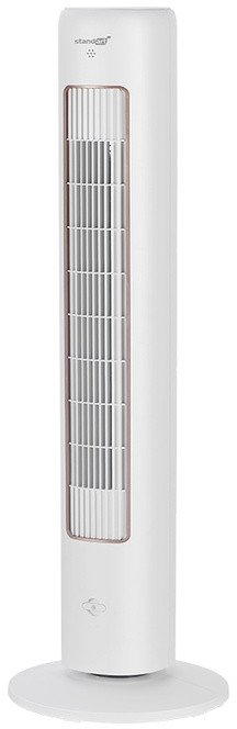 Ventilator në këmbë Standart FZ10-21CR, 3 shpejtësi, rregullim lartësie, i bardhë
