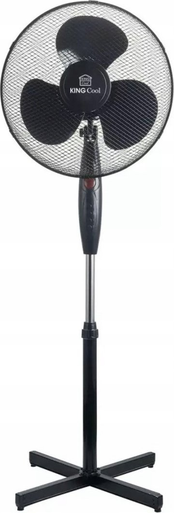 Ventilator në këmbë KINGHoff KH-2125, 16", 3 shpejtësi, i zi