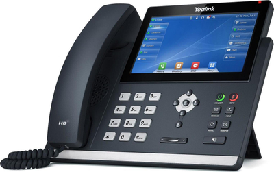 Telefoni VoIP Yealink T48U, ekran 7\", Gigabit, i zi