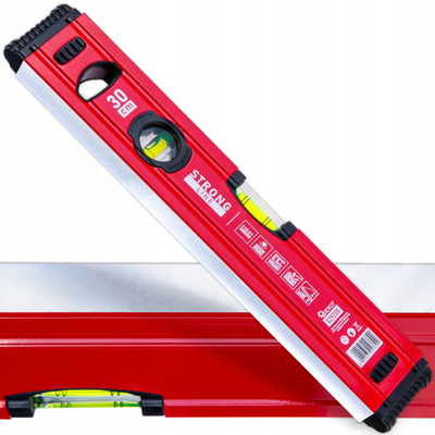 Nivel me flluskë GEKO Strong Line G39990, magnetik, 30 cm, i kuq