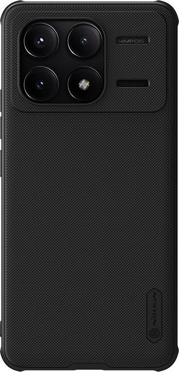 Mbështjellës telefoni Nillkin Super Frosted Pro Magnetic për Poco F6 Pro, TPU, kompatibil me karikim magnetik, i zi