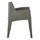 Karrige me mbështetëse krahu SLEEK HM6370.05, polipropilen, 68x63x82.5cm, jeshile ulliri e errët