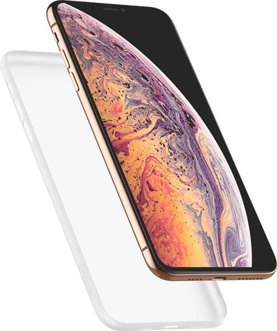 Kapak telefoni Spigen Air Skin Soft për iPhone XS Max, silikoni i hollë, transparente beige