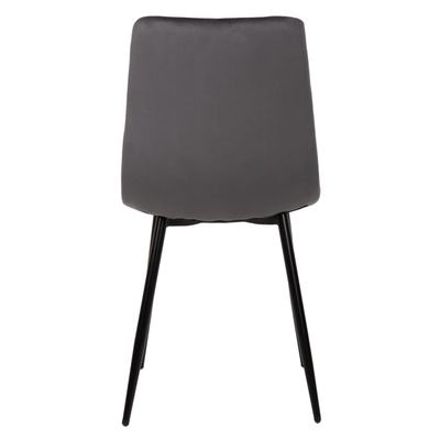 Karrige ngrënieje Latrell 43x54x88Hcm (HM8587.01), gri/ zezë