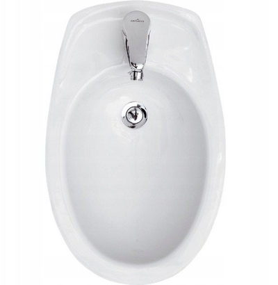 Bidet dyshemeje Cersanit Eko 2000, 57.5 cm, porcelan sanitar, i bardhë