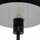 Lampë tavoline dekorative Savio Mushroom, 38 cm e lartë, çelik, e zezë