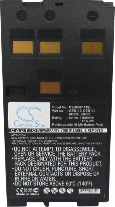 Bateri matëse Leica Ni MH, 6.0V, 2100mAh, e verdhë